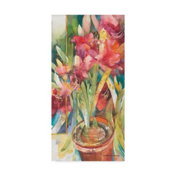 Trademark Fine Art Annelein Beukenkamp 'Architectural Amaryllis' Canvas Art, 12x24 ALI38254-C1224GG